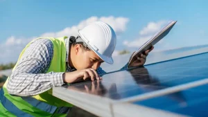 Working Fixing Solar Panel