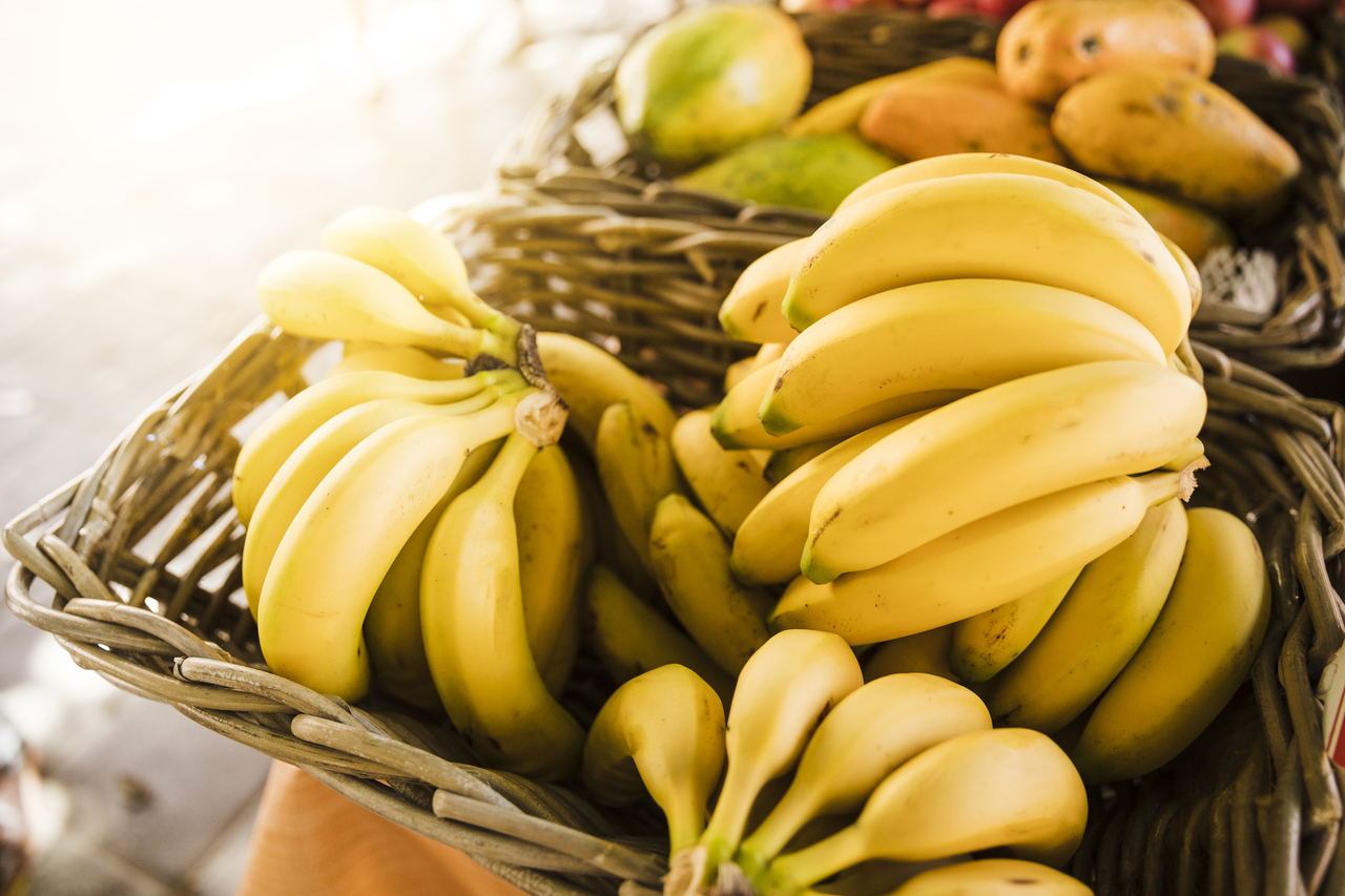 Bananas in a basket