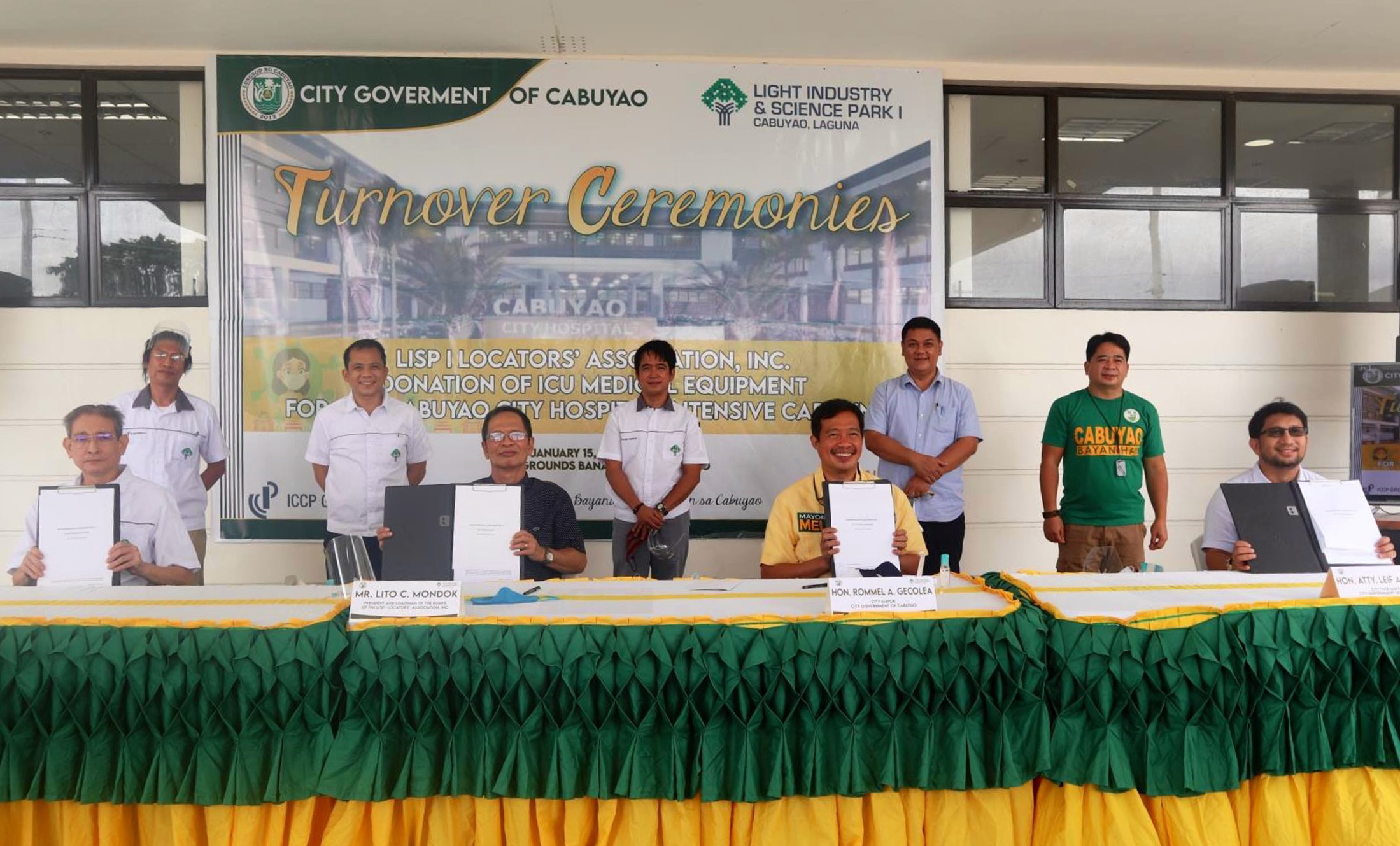 LISP I Locators’ Association, Inc. donates two ICU stations to Cabuyao City Hospital